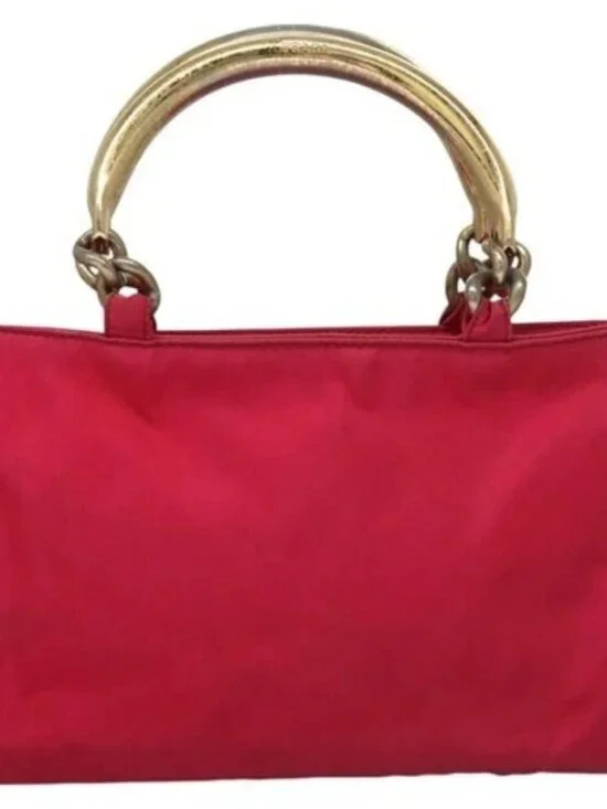 PRADA Hand Bag Nylon Pink Auth 109805 - Picture 2 of 16